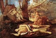 Echo and Narcissus POUSSIN, Nicolas